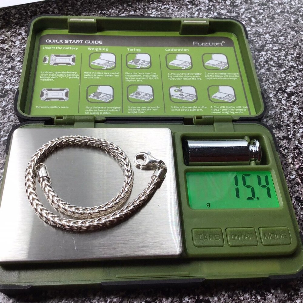 Sterling Silver Bracelet Solid Wheat Chain 9” 4mm… - image 7